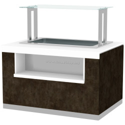 Тепловой буфет GGM Gastro Praga BVI1000-BM3N (Brown/White)