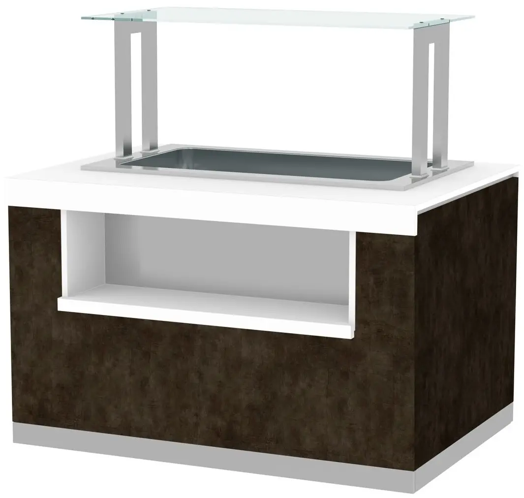 Тепловой буфет GGM Gastro Praga BVI1000-BM3N (Brown/White)