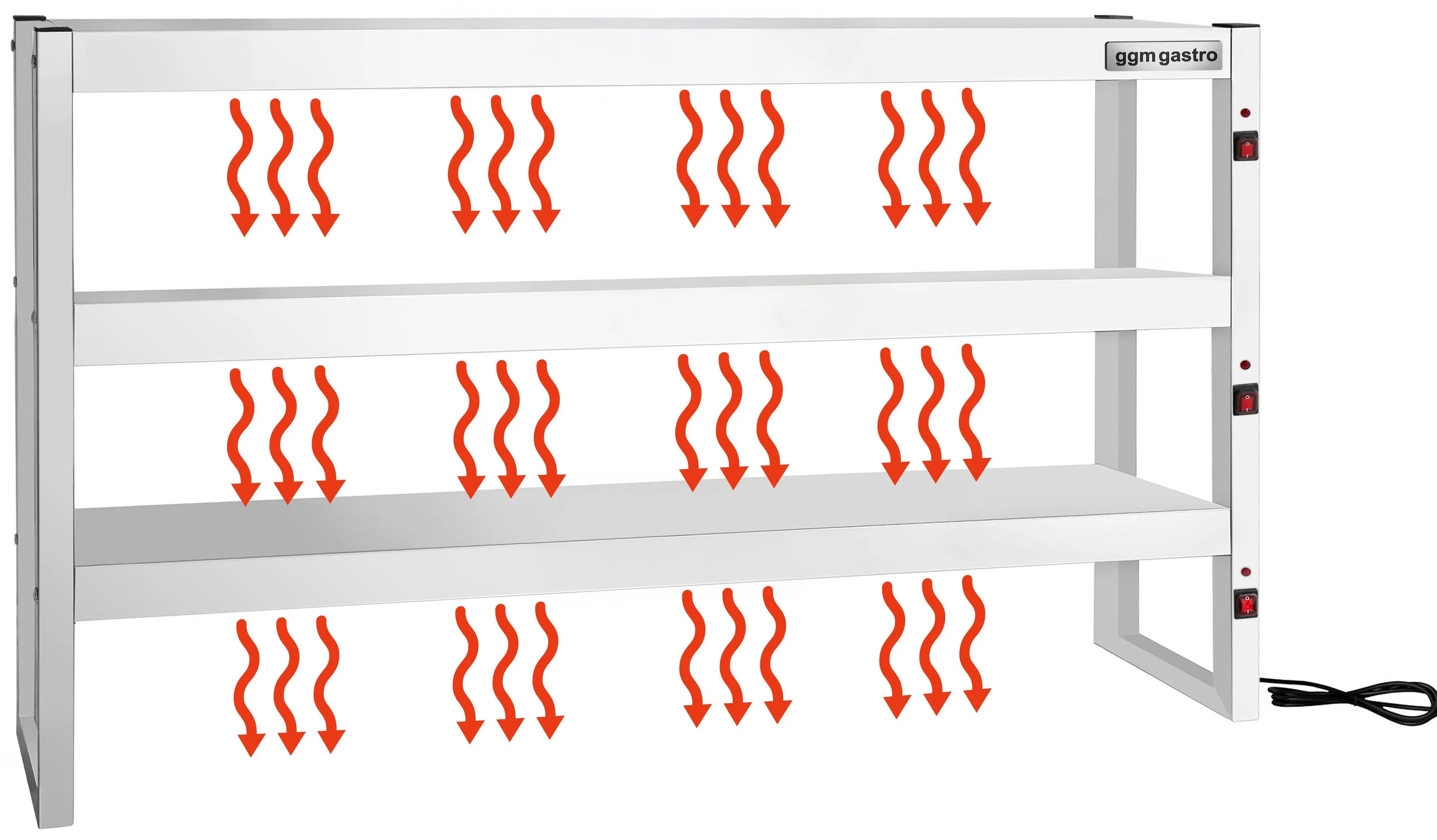 Pod termic pentru servire GGM Gastro WBIH3181 (Inox) - 2