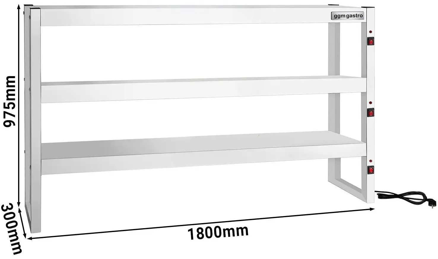 Pod termic pentru servire GGM Gastro WBIH3181 (Inox) - 7