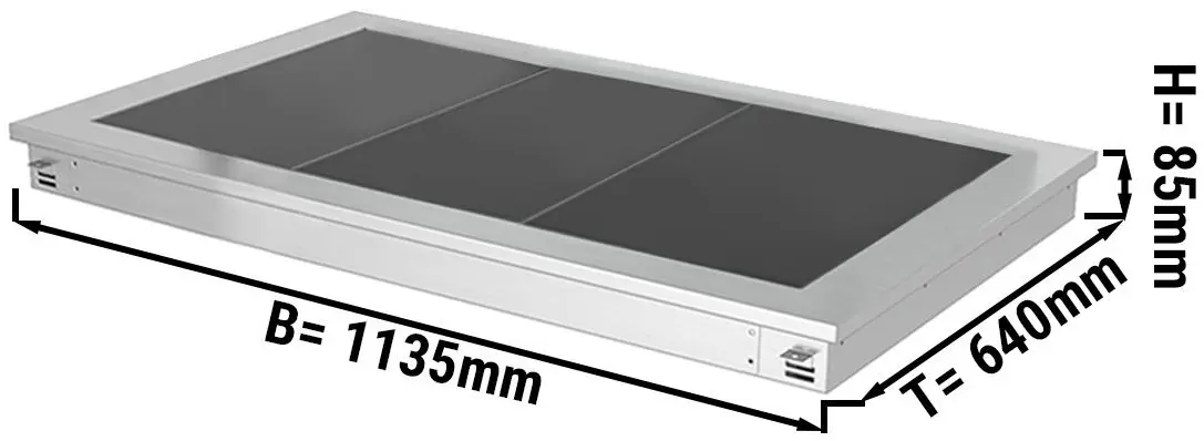 Встраиваемый подогреватель блюд GGM Gastro WA116A (Inox/Black) - 2
