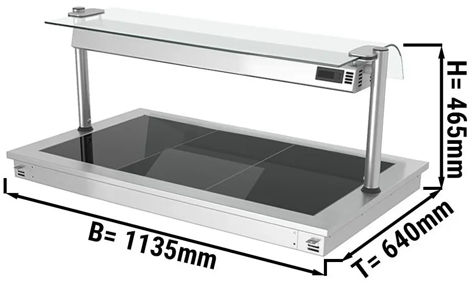 Incalzitor pentru preparate incorporabil GGM Gastro WA116B (Inox/Black) - 2