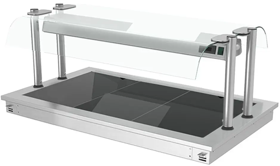 Incalzitor pentru preparate incorporabil GGM Gastro WA116D (Inox/Black)