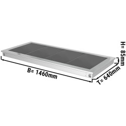 Встраиваемый подогреватель блюд GGM Gastro WA156A (Inox/Black) Thumb