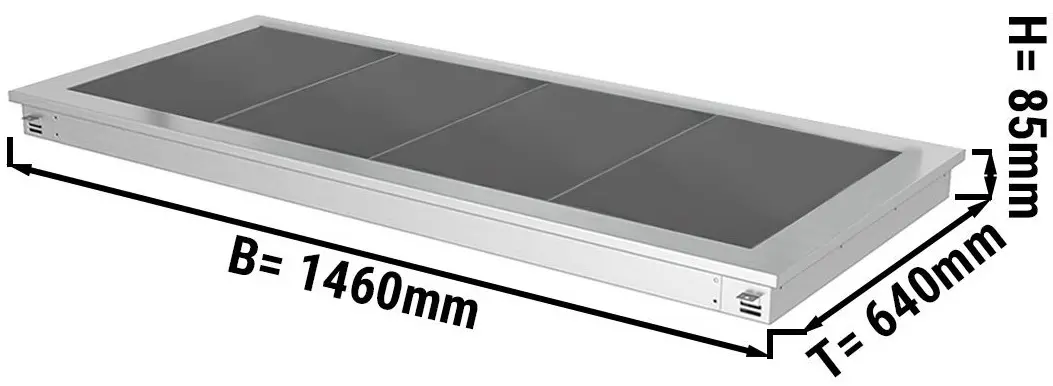 Встраиваемый подогреватель блюд GGM Gastro WA156A (Inox/Black) - 2