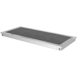 Встраиваемый подогреватель блюд GGM Gastro WA156A (Inox/Black)