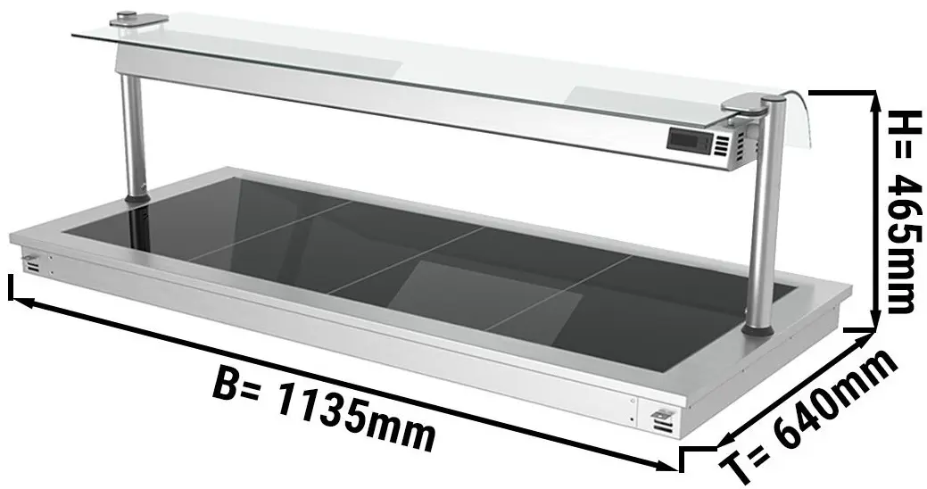 Встраиваемый подогреватель блюд GGM Gastro WA156B (Inox/Black) - 2