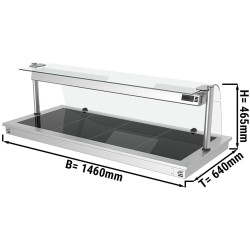 Встраиваемый подогреватель блюд GGM Gastro WA156C (Inox/Black) Thumb