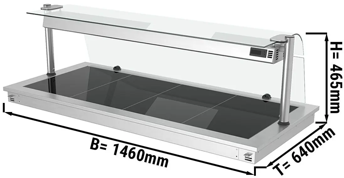 Встраиваемый подогреватель блюд GGM Gastro WA156C (Inox/Black) - 2