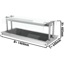 Incalzitor pentru preparate incorporabil GGM Gastro WA156D (Inox/Black) Thumb