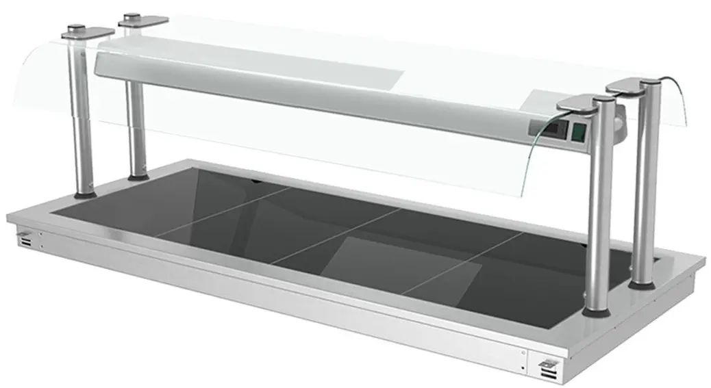 Incalzitor pentru preparate incorporabil GGM Gastro WA156D (Inox/Black)