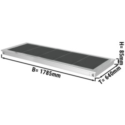 Встраиваемый подогреватель блюд GGM Gastro WA186A (Inox/Black) Thumb