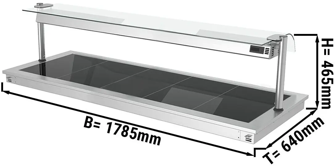 Встраиваемый подогреватель блюд GGM Gastro WA186B (Inox/Black) - 2