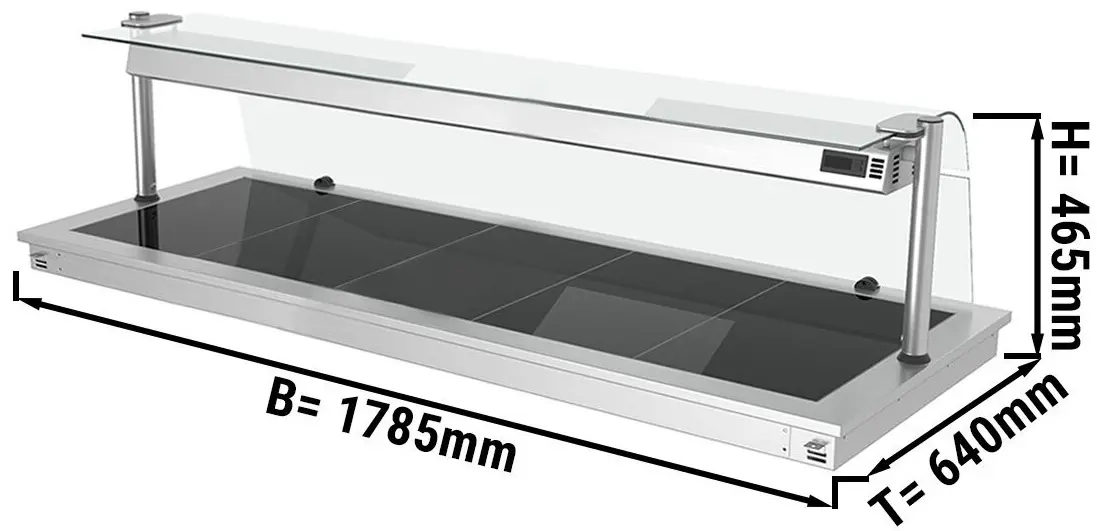 Встраиваемый подогреватель блюд GGM Gastro WA186C (Inox/Black) - 2