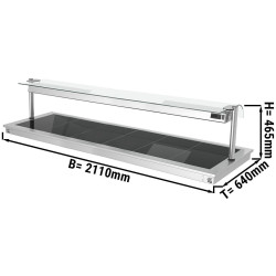 Встраиваемый подогреватель блюд GGM Gastro WA216B (Inox/Black) Thumb