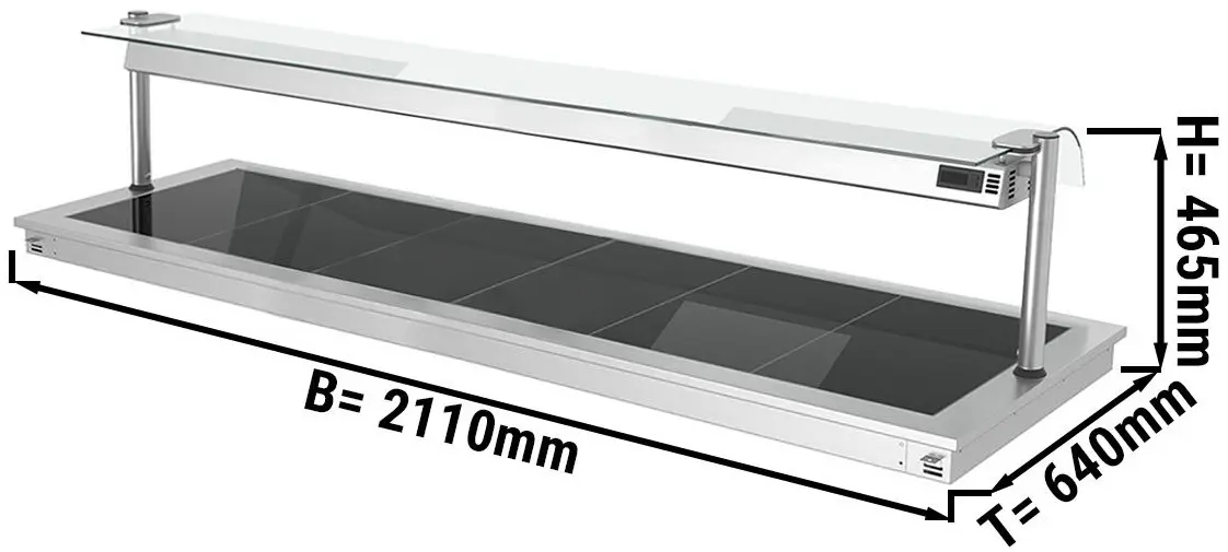 Встраиваемый подогреватель блюд GGM Gastro WA216B (Inox/Black) - 2
