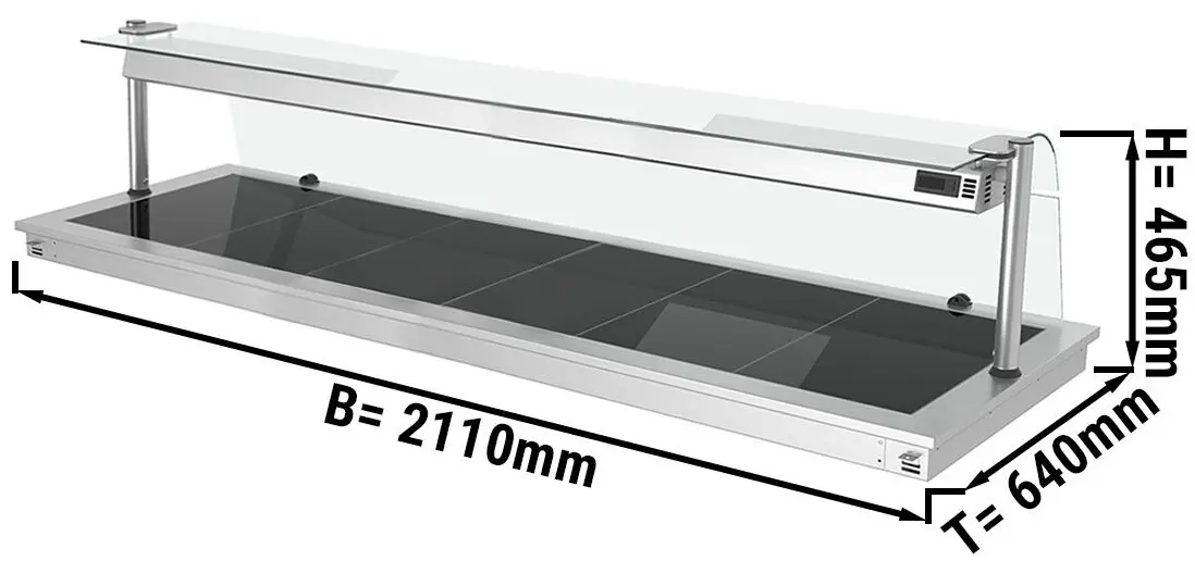 Incalzitor pentru preparate incorporabil GGM Gastro WA216C (Inox/Black) - 2