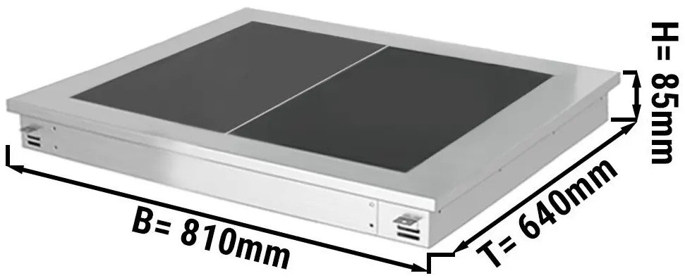 Incalzitor pentru preparate incorporabil GGM Gastro WA86A (Inox/Black) - 2