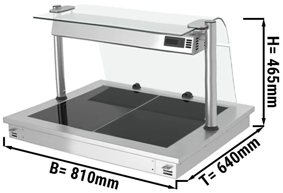 Incalzitor pentru preparate incorporabil GGM Gastro WA86C (Inox/Black) - 2
