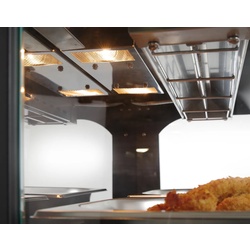 Нагревательная витрина Hendi 233962 (Black) Thumb