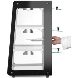 Нагревательная витрина Hendi 273760 (Black) Thumb