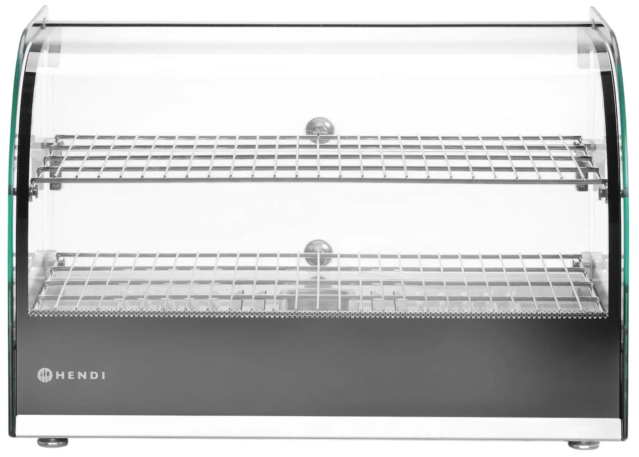 Нагревательная витрина Hendi 273999 (Black/Inox)