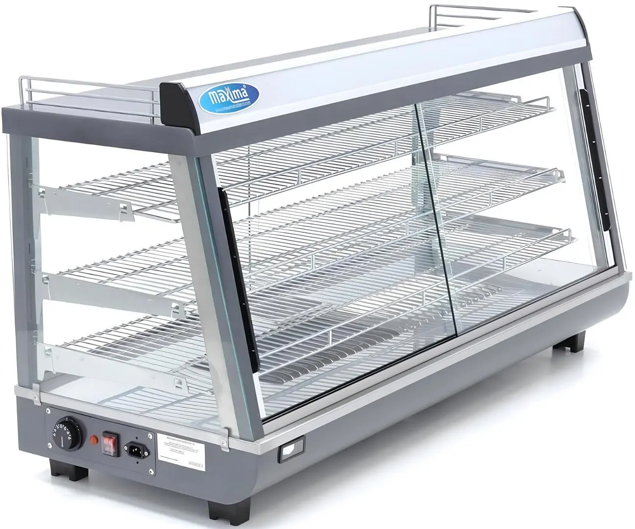 Vitrina de incalzire Maxima 9400795 186L (Inox)