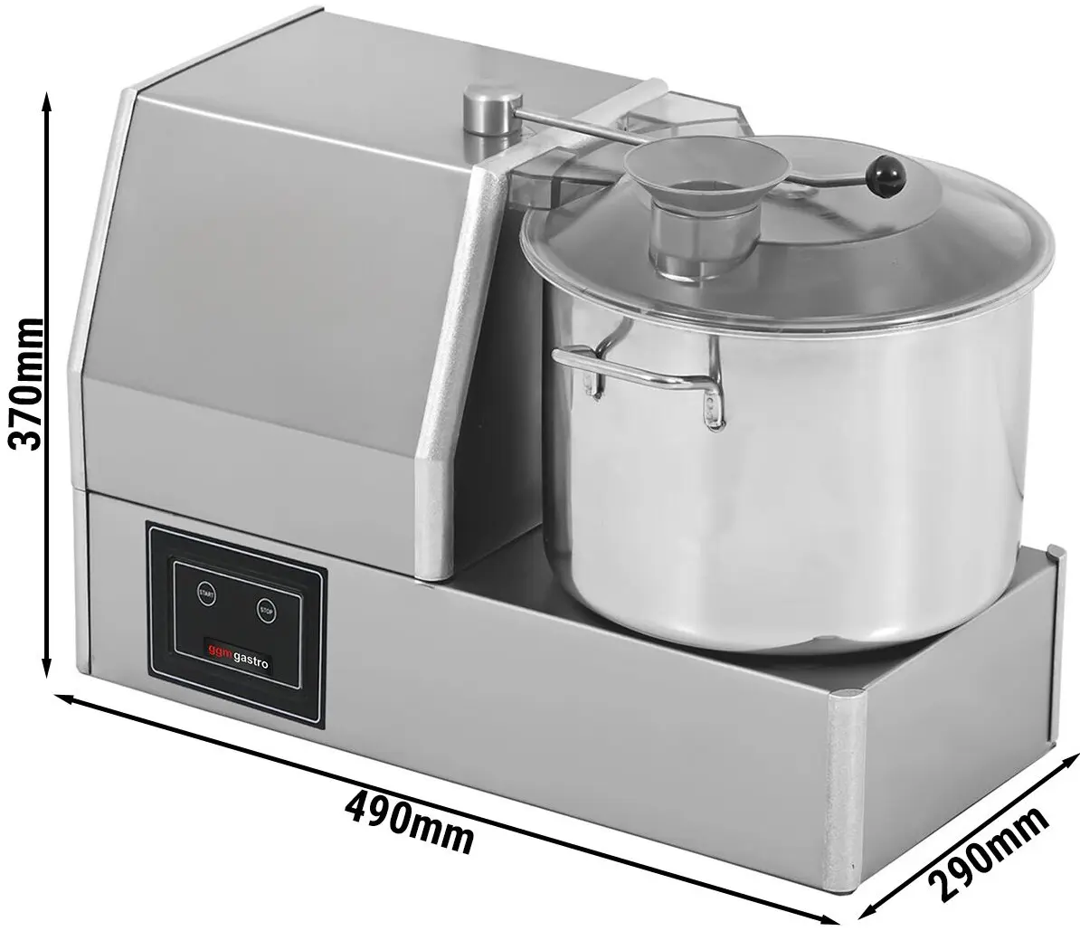 Cutter GGM Gastro C8E1400-N (Inox) - 7