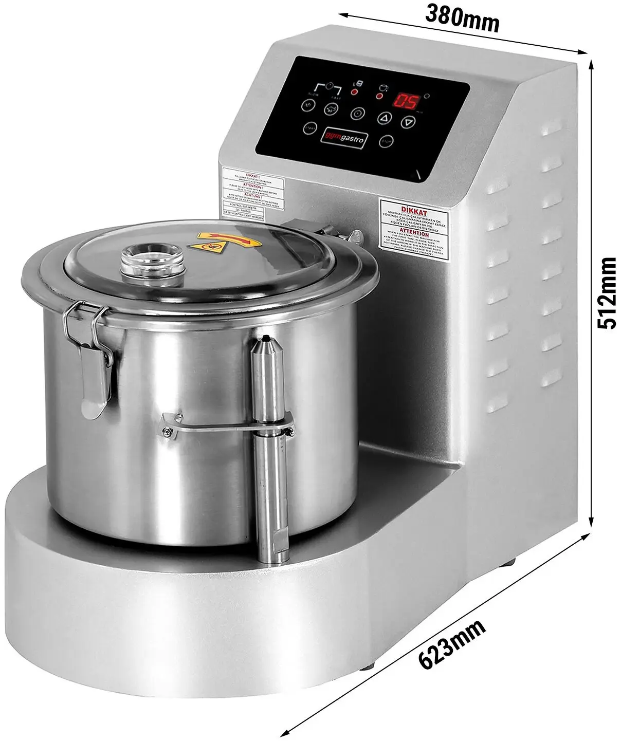 Cutter GGM Gastro GZE15N (Inox) - 4