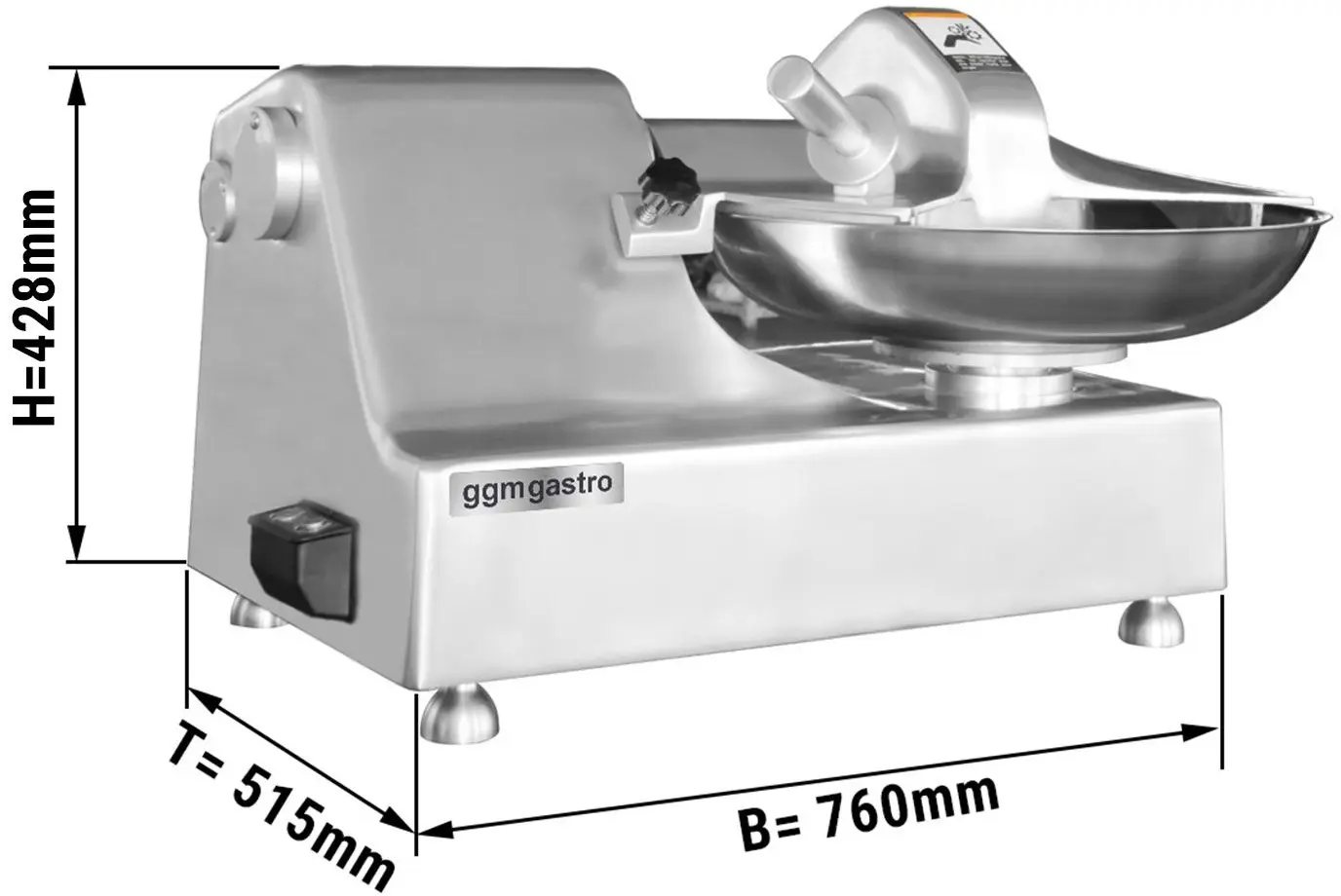 Cutter GGM Gastro HCH14N (Inox) - 6
