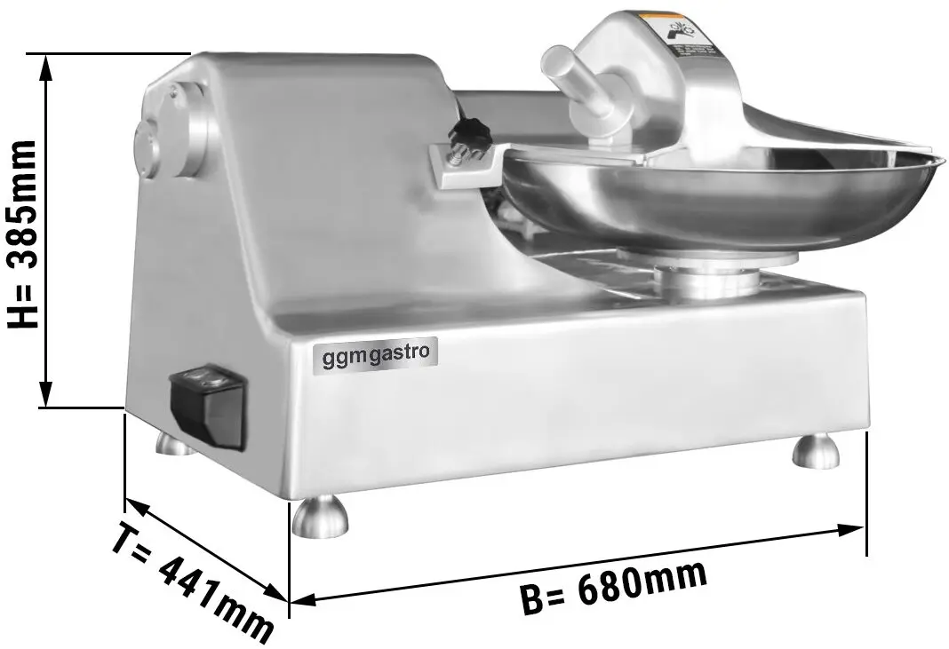 Cutter GGM Gastro HCH8N (Inox) - 6
