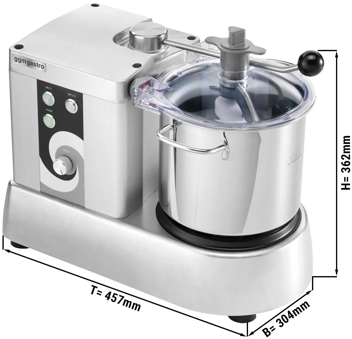 Cutter GGM Gastro VCSM53 (Inox) - 2