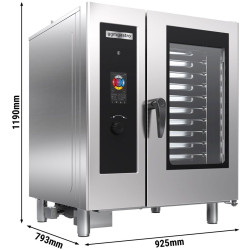 Пароконвектомат газовый GGM Gastro KDGI1011 (Black/Inox) Thumb