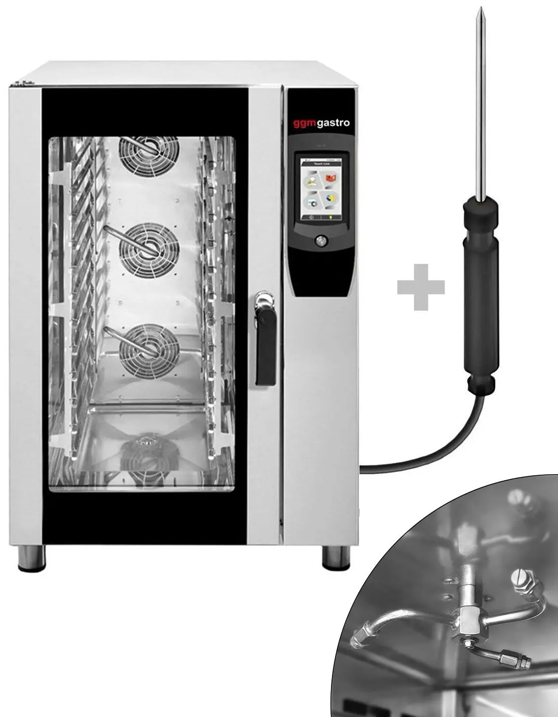 Пароконвектомат GGM Gastro BHV1255#U (Black/Inox) - 8