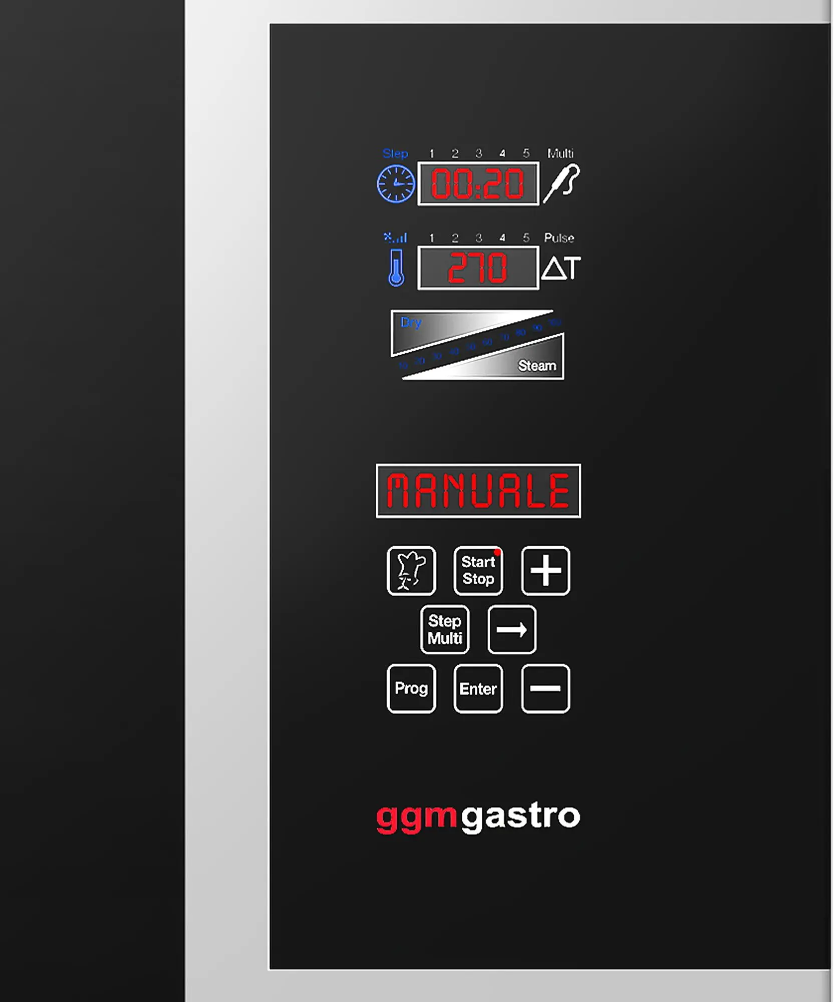 Пароконвектомат GGM Gastro KB2011N (Black/Inox) - 2