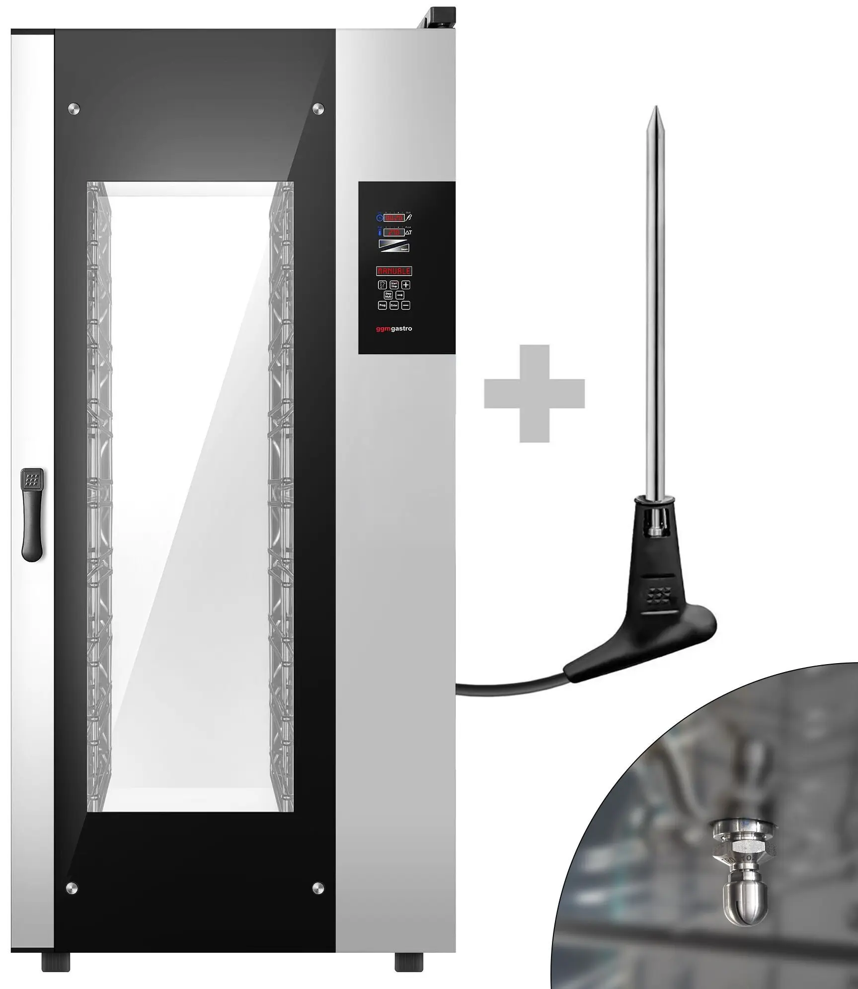 Пароконвектомат GGM Gastro KB2011N (Black/Inox) - 6