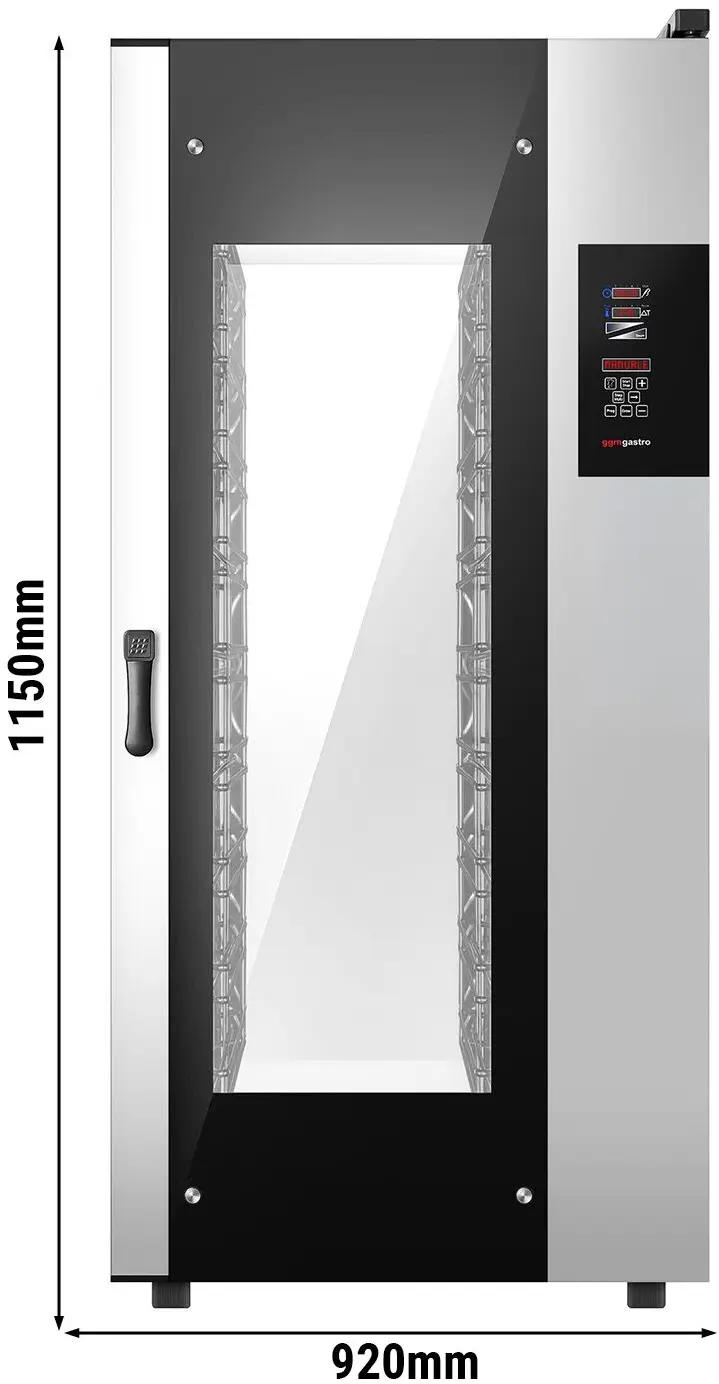 Пароконвектомат GGM Gastro KB2011N (Black/Inox) - 7
