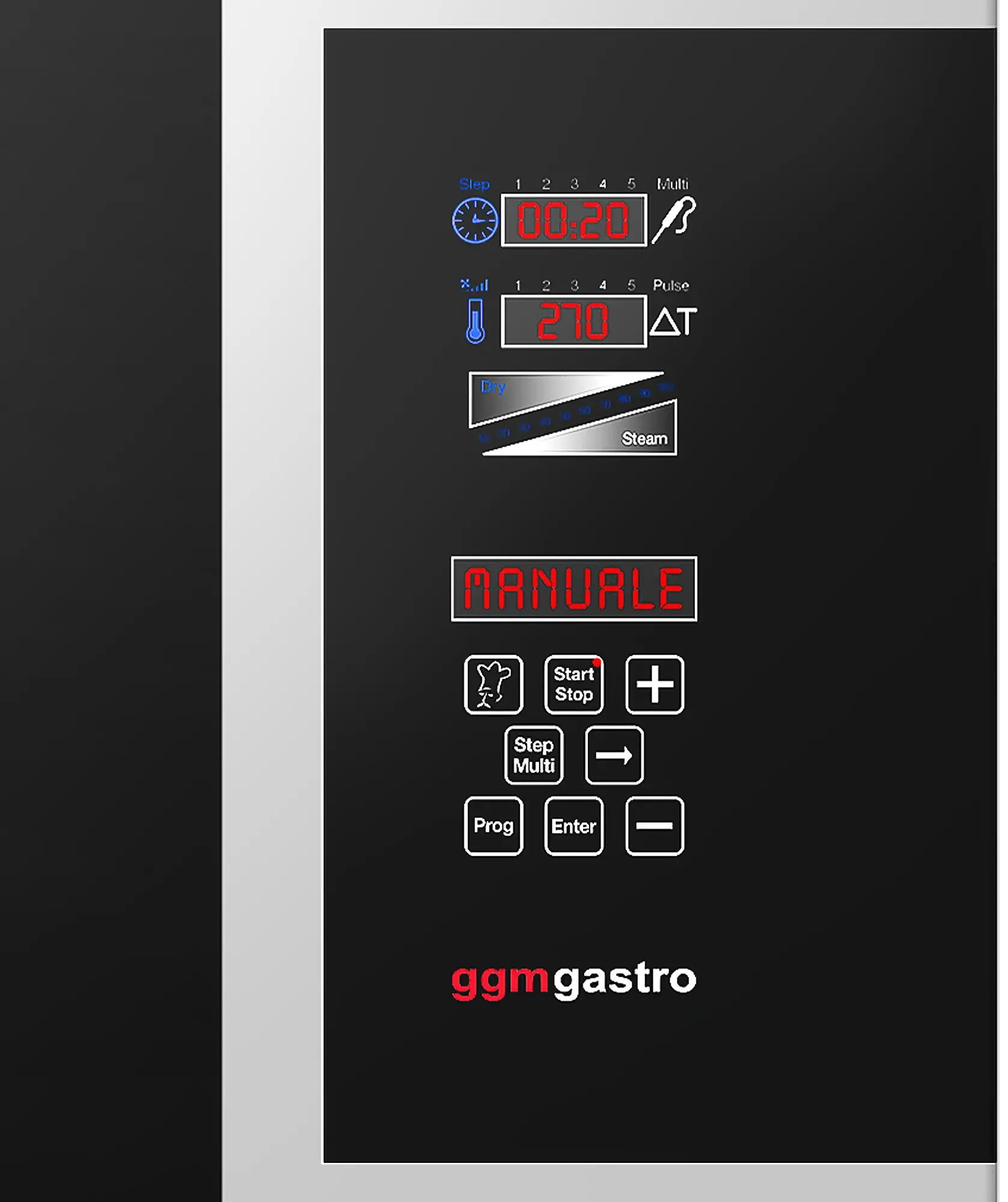 Пароконвектомат GGM Gastro KB511N (Black/Inox) - 2