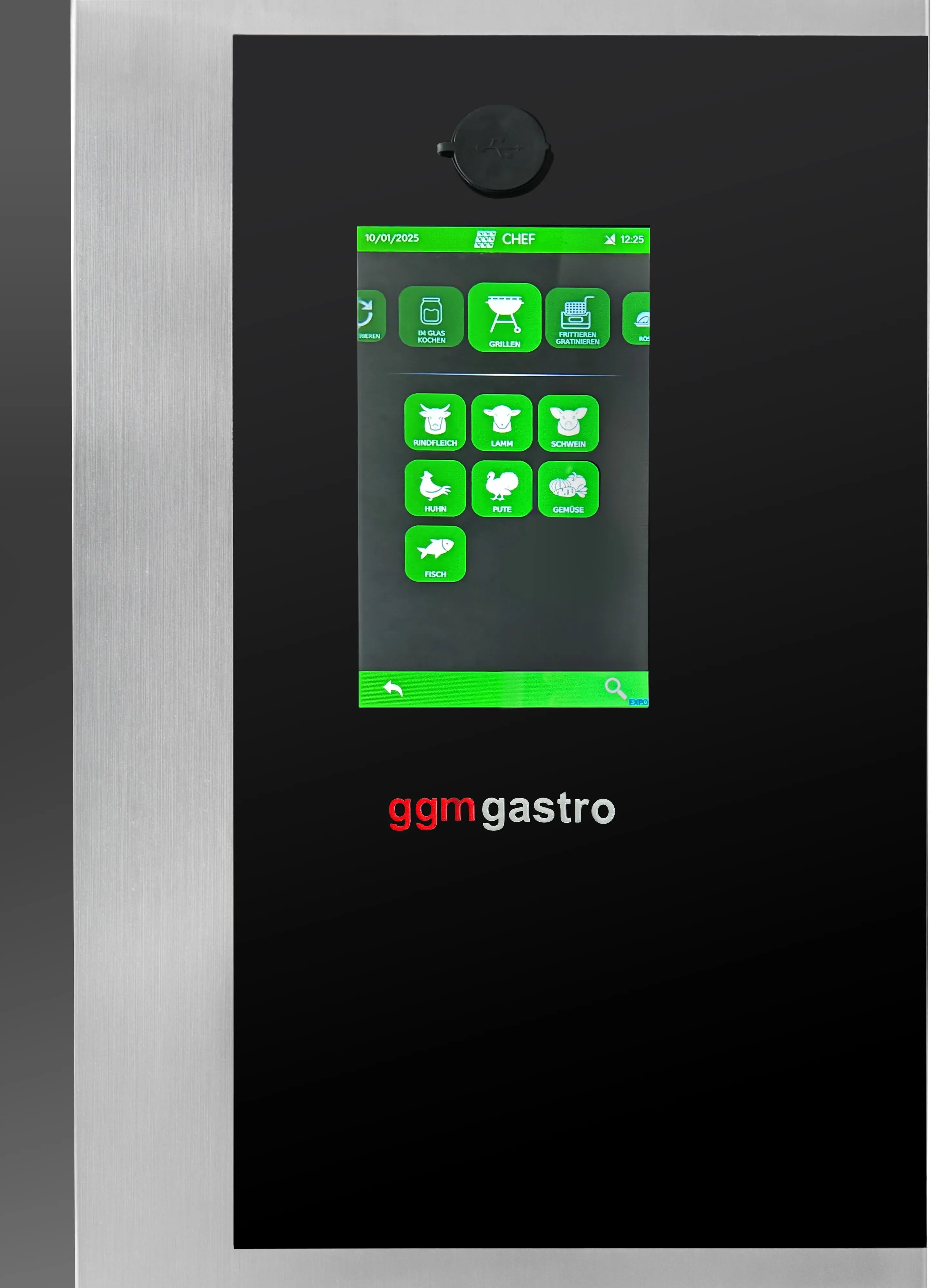 Пароконвектомат GGM Gastro KB511N-TP (Black/Inox) - 2