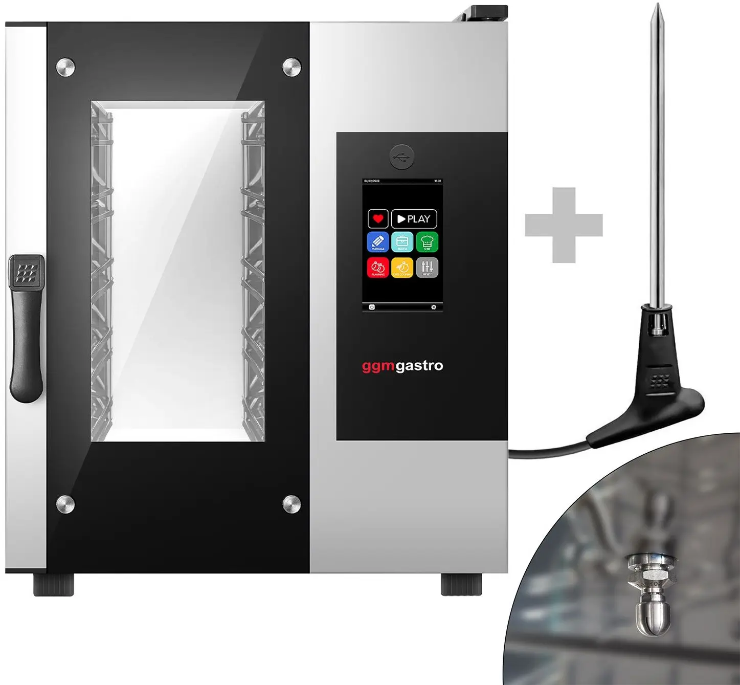 Пароконвектомат GGM Gastro KDB511VN (Black/Inox) - 2