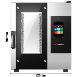 Пароконвектомат GGM Gastro KDB511VN (Black/Inox) Thumb