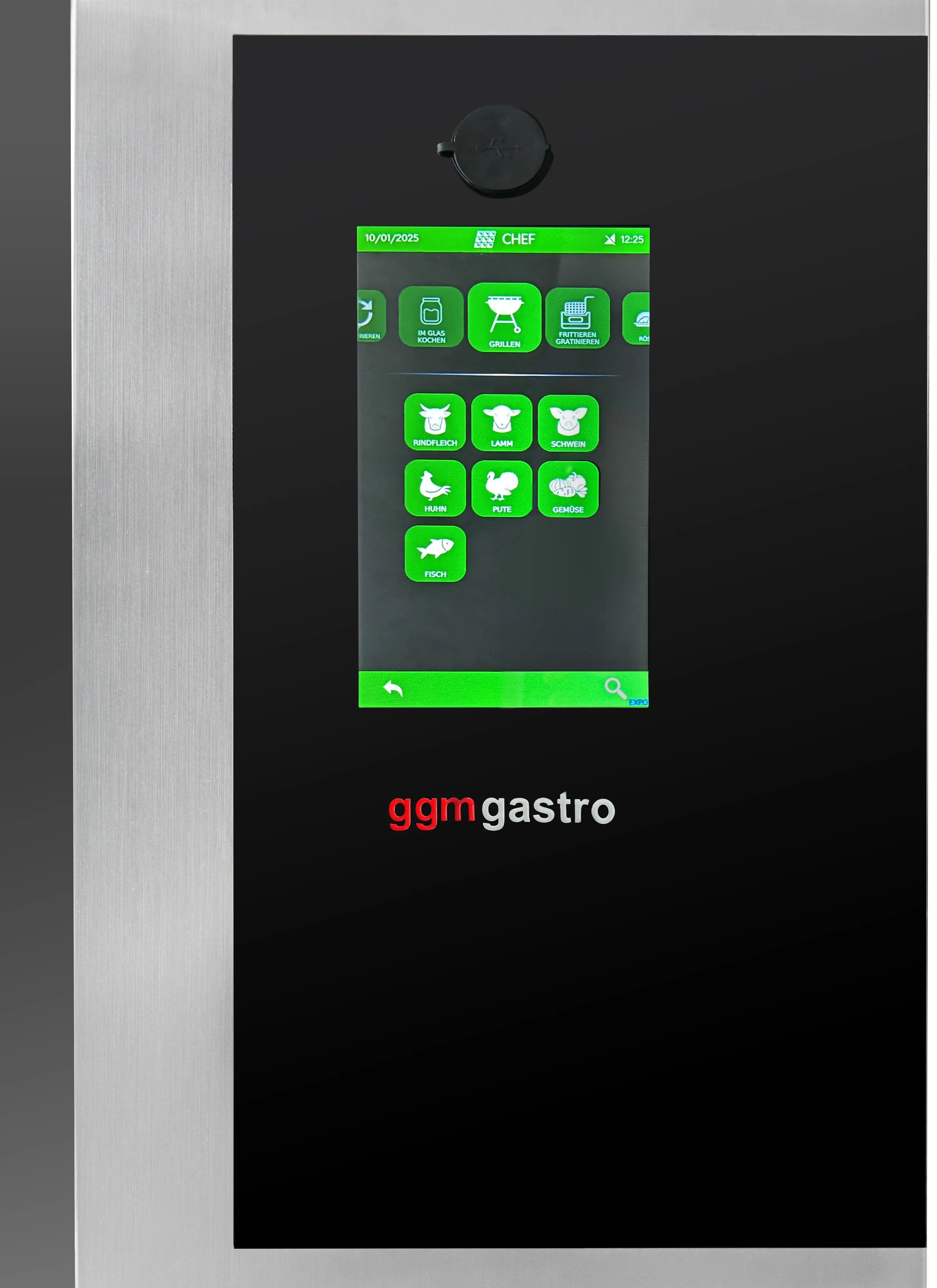 Пароконвектомат GGM Gastro KDB511VN (Black/Inox) - 3