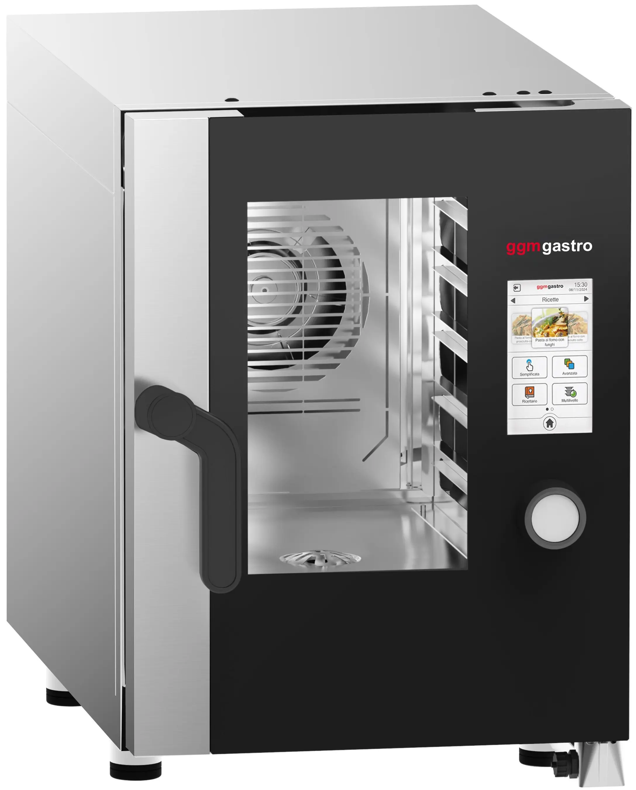 Пароконвектомат GGM Gastro KDCTE612N (Black/Inox) - 2