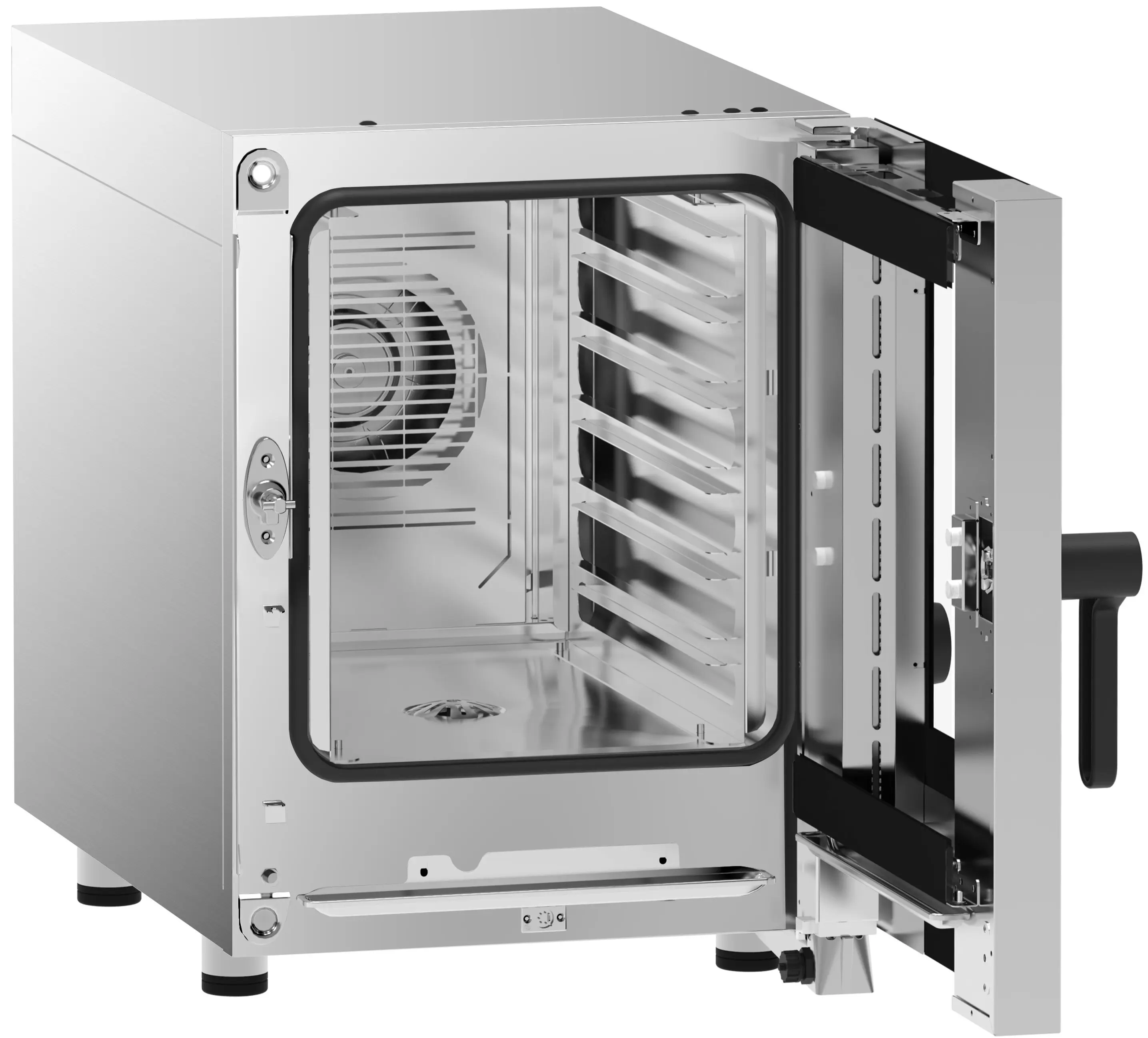 Пароконвектомат GGM Gastro KDCTE612N (Black/Inox) - 3