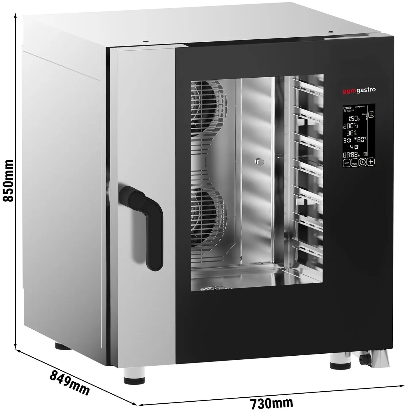 Пароконвектомат GGM Gastro KDDTE711SCN (Black/Inox) - 9