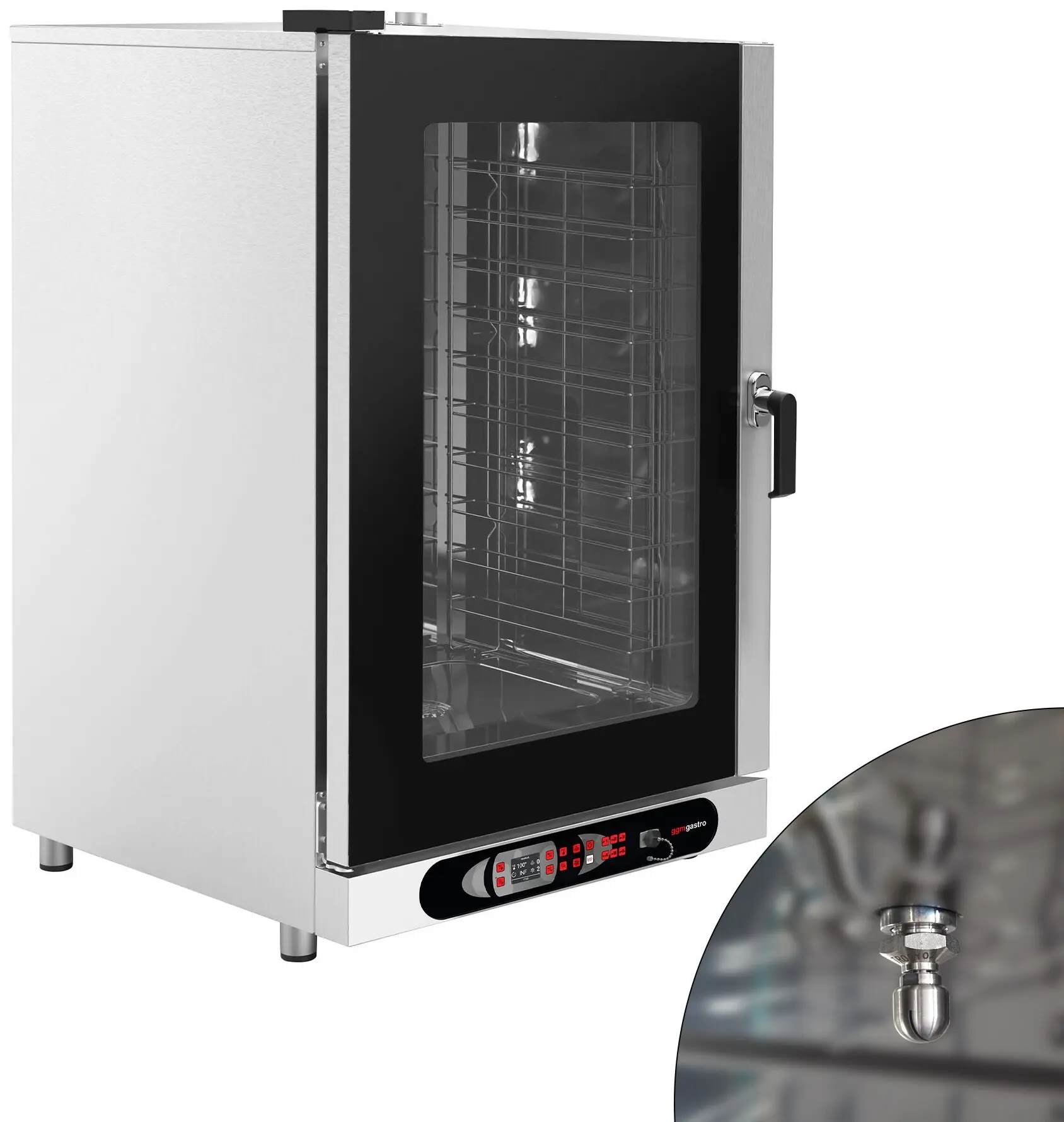 Пароконвектомат GGM Gastro KDDV10 (Black/Inox) - 8