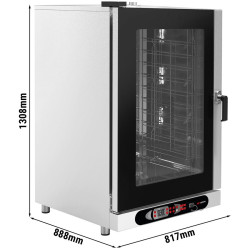 Пароконвектомат GGM Gastro KDDV10 (Black/Inox) Thumb