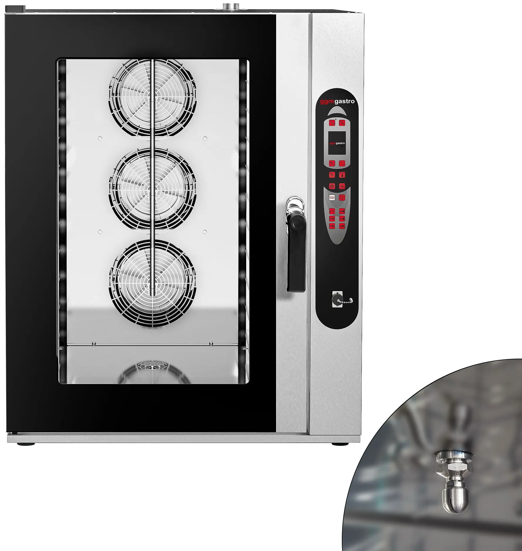 Пароконвектомат GGM Gastro KDDV1021N (Black/Inox) - 9