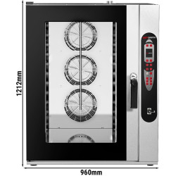 Пароконвектомат GGM Gastro KDDV1021N (Black/Inox) Thumb
