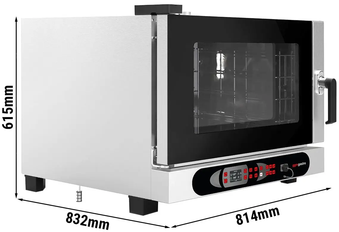 Пароконвектомат GGM Gastro KDDV4 (Black/Inox) - 11